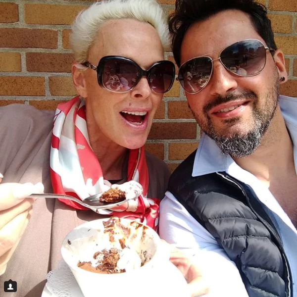 Brigitte Nilsen embarazada a sus 54 años