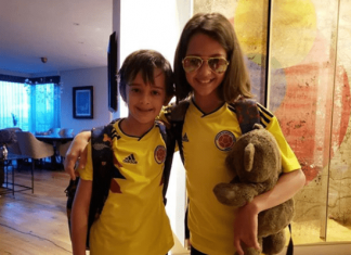 ¡Los hijos de los famosos también hinchan a sus selecciones en el mundial!
