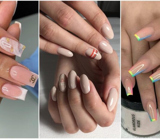 +20 Diseños de uñas nude delicados y modernos Uñas nude