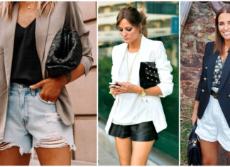 Outfits de «Short con Blazer» que la rompen en el street style