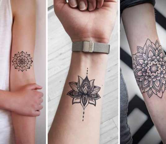 +27 Ideas de tatuajes de mandalas para mujeres